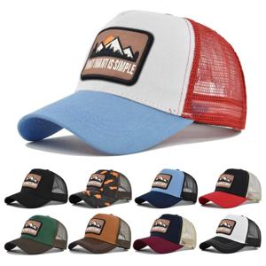 편지 메쉬 통기성 모자 여성 남성 자수 차단 야구 모자 양산 야외 스포츠 사이클링 여행 태양 모자 아빠 모자