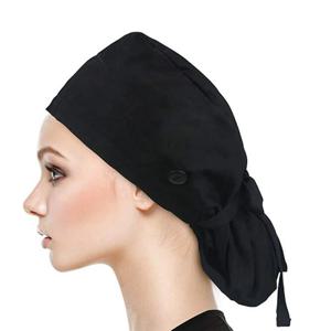 남녀공용 외과 방진 모자, 단추 간호사 의사 수술실 작업 모자, 미용 기관 수의학 스크럽 코튼 캡