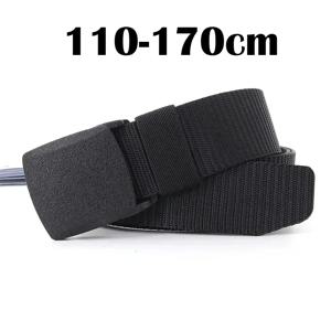 멀티 사이즈 카모 벨트(110-170cm) - 남성 및 여성을 위한 밀리터리 스타일 아웃도어 스포츠 벨트 내구성이 뛰어난 버클이 있는 캐주얼 청바지 액세서리