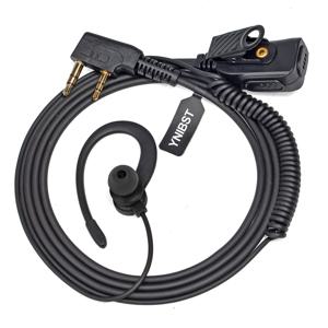 워키토키 이어피스 G형 헤드셋, 바오펑 UV-5R BF-888S UV-82 켄우드 양방향 라디오, 인라인 PTT 마이크 헤드셋 호환