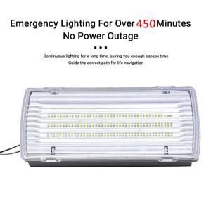 비상 조명 램프 450분 장기 비상 조명 Ip65 2*18650 배터리 Ac85-265v가 내장된 3개의 증거 조명
