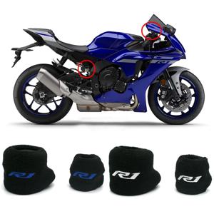 오토바이 R1M 프론트 브레이크 및 리어 클러치 유체 오일 저수지 커버 양말 Yamaha YZF R1 YZF-R1 Sportbikes