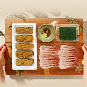 극강의 가성비! 우니/감태/단새우의 환상조합 홈마카세세트