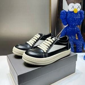 최고급 여성 캐주얼 스포츠 트렌드 두꺼운 밑창 커플 캔버스화 레이스업 블랙 앤 화이트 보드화