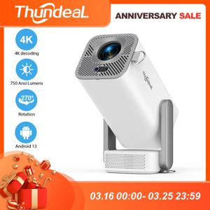 ThundeaL 풀 HD 프로젝터 TD80Pro 1080P 4K 프로젝터 750Ansi 미니 휴대용 프로젝터 TD80 Pro TD80W 업그레이드 홈 무비 비디오