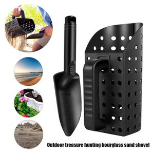 해변 금 파기 필터 도구 모래 국자와 삽 파기 도구 금속 탐지기 모래 국자 삽 어린이를위한 설정 성인 최신