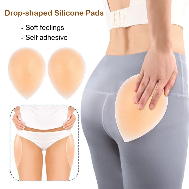 실리콘 엉덩이 패드 허리 얇은 엉덩이 엉덩이 더 큰 스티커 접착제 스키 보호 장비 드롭 모양의 바디 셰이퍼 삽입 실리카 젤 천