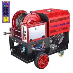 37HP 가솔린 엔진 원격 제어 2900Psi 85LPM 워터 제트 파이프라인 세척기 하수구 청소 장비