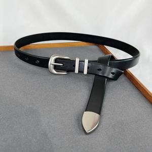 여성 패션 실버 버클 빈티지 정품 가죽 코르셋 여성 Cummerbund 코트 허리띠 드레스 Decration 와이드 벨트 J542