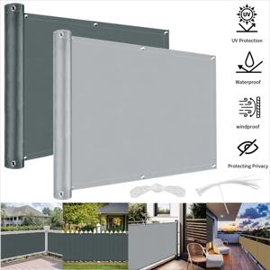 발코니 개인 정보 보호 그늘 천 방수 울타리 차양 그물 정원 대피소 데크 베란다 난간 풀 장식에 대한 95% 자외선 차단