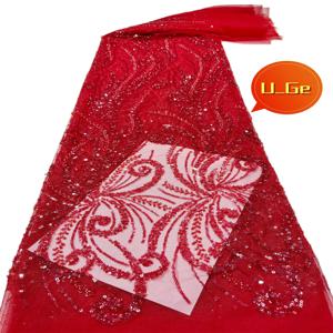 웨딩 드레스 U_GE5638에 대한 좋은 돌 Fbrice와 최신 최고의 품질 섬세하고 매우 부드러운 스팽글 레이스