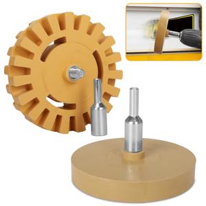 SIFANG 90/100mm 자동차 지우개 휠 접착제 제거기 부드러운 파워 드릴 어댑터 페인트 및 비닐 데칼 제거 도구 (자동차 수리용)
