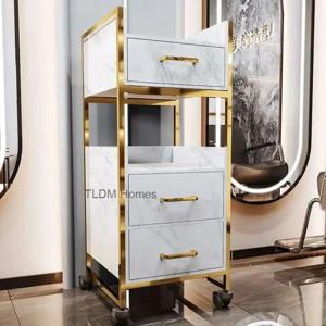 특별 살롱 트롤리 캐비닛 헤어 살롱 상업용 가구 이발소 서랍이있는 다기능 스토리지 도구 카트 j