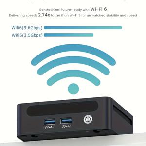GenMachine Ryzen 7 7840U/6800U/6800H USB4 2.5G LAN 미니 PC 윈도우 11 LPDDR5 24G 6400Mhz WIFI6 미니 PC DIY 게이밍 컴퓨터