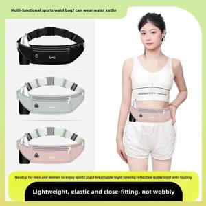 3 섹션 러닝 허리 가방 방수 다기능 마라톤 러닝 백 케이스 벨트 가방 스포츠 전화 가방 패니 전화 팩