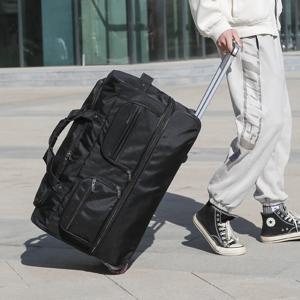 항공사 체크 백 접이식 해외 이동 수하물 가방 트롤리 여행 수하물 롤링 여행용 수납 가방 수하물 가방 남성용 초대형 용량