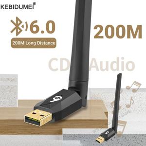 PC 스피커 용 200M USB 블루투스 6.0 동글 어댑터 무선 마우스 키보드 음악 오디오 수신기 송신기 블루투스