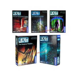 이출 카드 게임 버려진 오두막 유령의 롤러코스터 동방 특급의 죽은 남자 수수께끼의 집 보드 덱