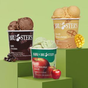 미국 프리미엄 아이스크림 파인트(474ml) 3개 세트+미니컵(초코) 2개 증정