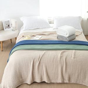 면 거즈 아기 담요 대형 6겹 거즈 담요 어린이 성인 여름 이불 침구 두꺼운 목욕 타월