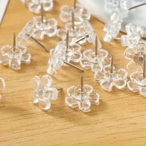 50/100/200pcs 꽃 푸시 핀 디스플레이 고정 벽 푸시 핀 홈, 학교,지도, 사무실, 코르크 보드, 달력 사진