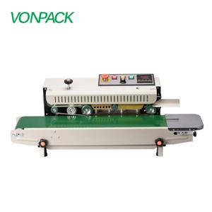 VONPACK FR-900 자동 수평 비닐봉투 열 접착기 연속 밴드 실러 산업용 주방 식품 포장기