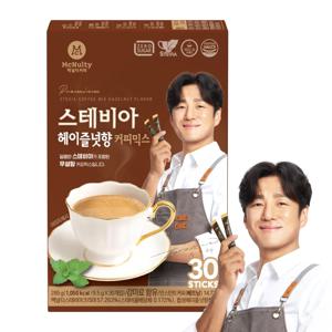 맥널티 스테비아 당제로 커피믹스 헤이즐넛향 30개입