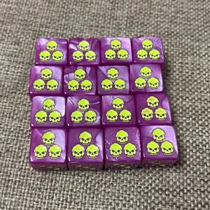 10개/팩 최신 버전 16mm 레진 주사위 40K 리전 보드 게임 큐브 액세서리