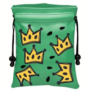 재미있는 골프 귀중품 파우치 골프 티 패턴 가죽 골프 티 파우치 드로스트링 클로저 골프 공 티 핸드백 골프 액세서리