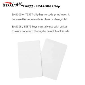 5YOA T5577 125khz RFID 카드 복제기 EM4305 근접형 재기록 가능 복사 가능 클론 복제 접근 제어