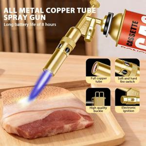 야외 용접 가스토치 불꽃 부탄 버너 캠핑 BBQ 라이터 화염방사기 주방용품 용접 장비