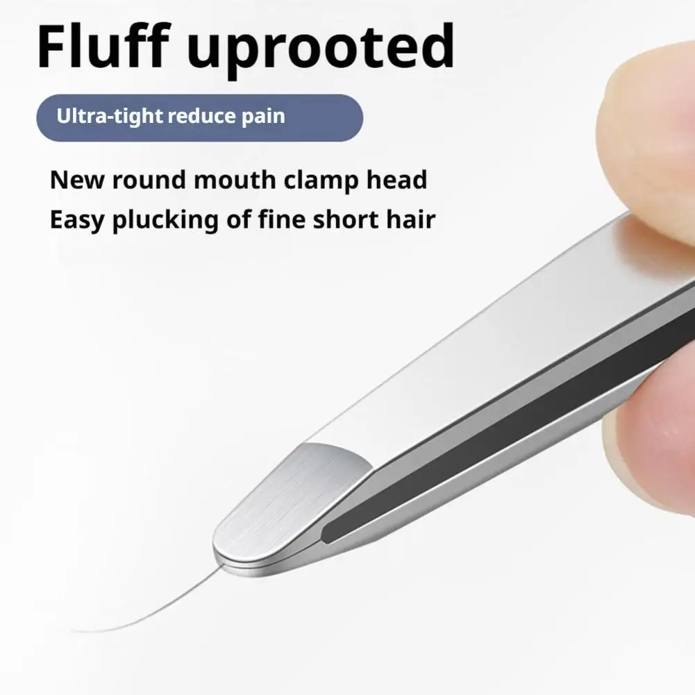 스테인리스 스틸 눈썹 및 얼굴 털 제거기 눈썹 핀셋 미끄럼 방지 메이크업 제거기 핀셋 도구 털 제거 메이크업 도구