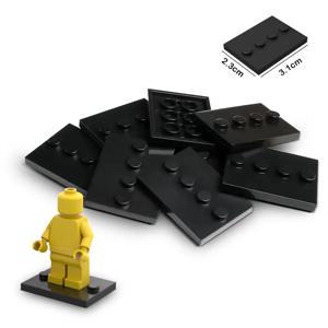 50개 도시 피규어 스탠드 DIY MOC 빌딩 블록 액세서리 브릭 부품 3X4 도트 베이스 플레이트 4개 노브 디스플레이 홀더 88646