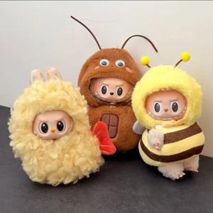 1세대, 2세대, 3세대 라부부 인형용 새 새우 의상 세트, 액세서리 포함 변신 가능한 의상, 비닐 장난감 패션 스프링 컬렉션