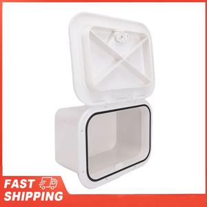 해양 보트 수납함 ABS 37.5X27X17.5cm 보트 내장형 수납함 미끼 낚시 도구 화이트 낚시 도구 정리함