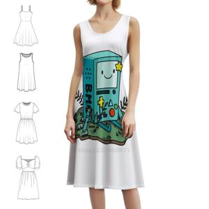 Bmo - 보헤미안 시크 드레스 우아한 패션 비치 웨딩 파티 가운 Bmo 만화 핀 제이크 여성 의류