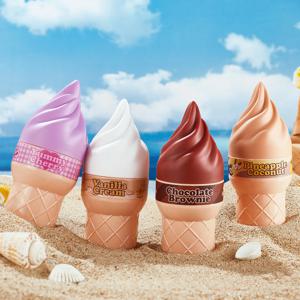 바닐라/체리/초콜릿 브라우니/파인애플 코코넛 향이 나는 아이스크림 모양의 향수. 여름 해변과 캐주얼한 분위기에 딱 맞습니다.