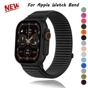 애플 워치 밴드 11 10 42 46MM 브레이디드 브레이슬릿 iWatch 9 8 7 6 5 4 SE 울트라 3 2 49mm 46 45 44 42 41 40 38mm 나일론 스트랩