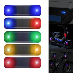 1-5PCS 태양열 자동차 미니 경고등 무선 미니 LED 깜박이는 도난 방지 경보 램프 야간 보안 주차 보호