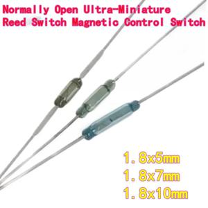 10개 RI-80/70 1.8x5mm 일반적으로 열려있는 초소형 리드 스위치 자기 제어 스위치 1.8x7mm/1.8x10mm