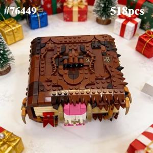 사람들을 물어뜯는 책 괴물 빌딩 블록 세트 76449 레고와 호환되는 입자형 부품 크리스마스 선물로 적합 518개