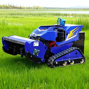 맞춤형 800/1000mm 원격 제어 플레일 잔디깎이 (블레이드 포함) 휘발유/디젤 엔진 로봇 잔디깎이 임업용 멀처