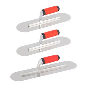 둥근 모서리 퍼티 트로웰 다기능 녹 방지 벽 긁기용 견고한 스테인리스 마감 트로웰 13cm 핸들