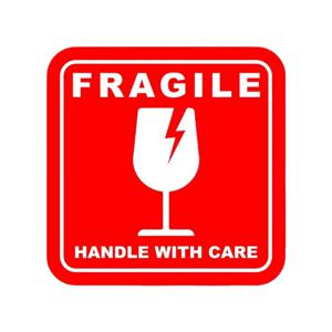 자동차 데칼 스티커 깨지기 쉬운 취급 주의를 위한 고품질 비닐 스티커 13CM PVC KK