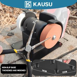 듀얼 휠 미니 그라인더 100/120 메쉬 휠 21V/60W 무선 소형 샤프닝 도구 마키타 18V 배터리용(배터리 없음)