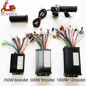 350-1000W 25A 30A 35A 브러시리스 모터 사인파 컨트롤러 36V 48V-64V 및 배터리 디스플레이(잠금 기능 포함) 전기 스쿠터/자전거용