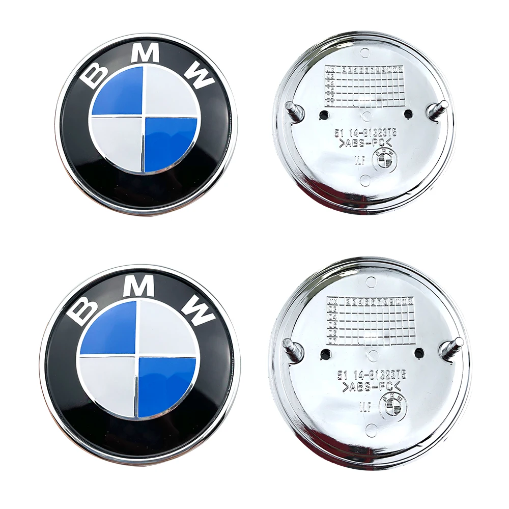 3D 82MM 74MM 자동차 전면 그릴 장식용 전면 커버 배지 액세서리 미니 BMW E30 E38 E39 E46 E60 E61 E90 X1 X3 X4 X5 X6용