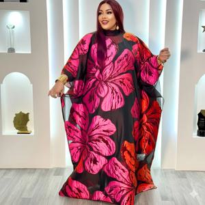 여성용 아프리카 의상 아바야 자수 플러스 사이즈 우아한 파티 교회 드레스