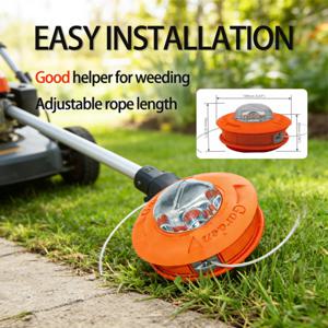 범용형 스트링 트리머 범프 헤드 교체용 자동 잔디 절단 헤드 (정원용 브러시 커터, 잔디 트리머용)