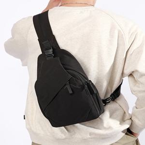 방수 야외 스포츠 남성용 가슴 가방 대용량 미니 더블 숄더 백팩 야외 여행 크로스백